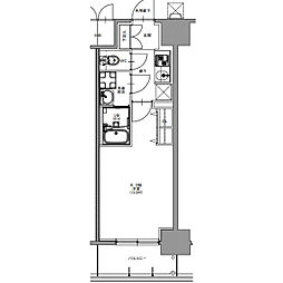 S-RESIDENCE四日市市堀木amante 14階1Kの間取り