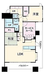 名古屋市営鶴舞線 鶴舞駅 徒歩2分の賃貸マンション 10階2LDKの間取り