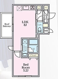Ｍａｉｓｏｎ　ｄｅ　Ｍ 4階1LDKの間取り