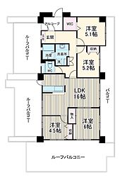 ネオハイツ東刈谷壱番館 601 6階4LDKの間取り