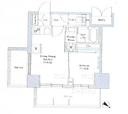 間取図画像 1LDK