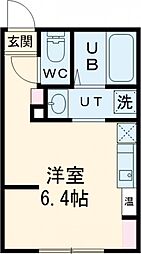 ＲＣレジ錦糸 5階ワンルームの間取り