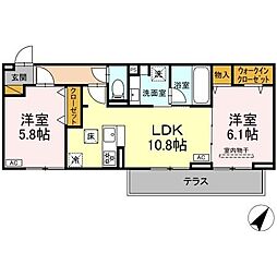 間取図画像 2LDK