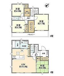 Ｋｏｌｅｔ昭島拝島町10 1階4SLDKの間取り