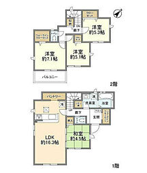 Ｋｏｌｅｔ昭島拝島町07 1階4LDKの間取り