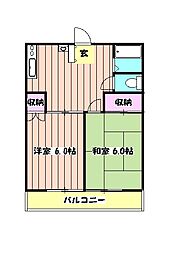 間取図画像 2DK