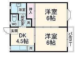 間取図画像 2DK