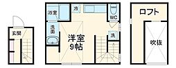 ＡＬＴＩＳＳＩＭＡ 2階ワンルームの間取り
