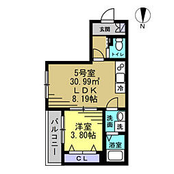間取図画像 1LDK