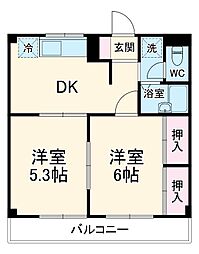 間取図画像 2DK