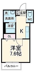 間取図画像 1K