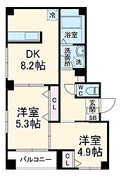 間取図画像 2DK