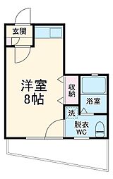 プラネット・ノエル 101 1階1Kの間取り