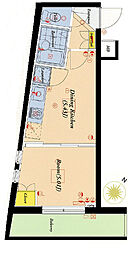 パレ・ホームズ永福町II 503 5階1DKの間取り