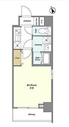 ラクラス下総中山 3階1Kの間取り