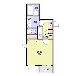 モンレーヴ本駒込 2階1Kの間取り