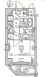 ルクシェール横濱吉野町 603 6階1Kの間取り