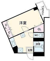 ルート大倉山マンションＡ 106 1階1Kの間取り