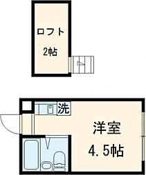 京王相模原線 京王永山駅 徒歩10分の賃貸マンション 3階ワンルームの間取り