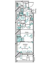 ガリシア千石 1002 10階1DKの間取り