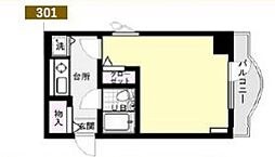 Ｑｕｅｅｎｓ　Ａｃａｄｅｍｉａ 3階1Kの間取り