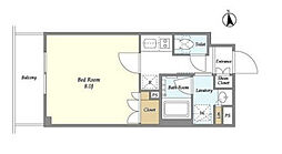 ＯＲＳＵＳ　ＵＭＥＪＩＭＡ 5階1Kの間取り