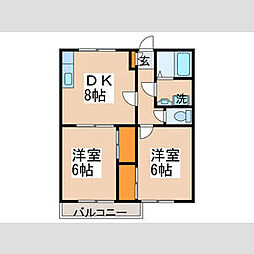 間取図画像 2DK