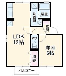 間取図画像 1LDK