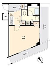 ＡＸＡＳ新板橋 4階1Kの間取り