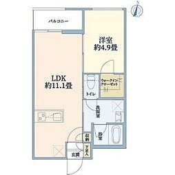 間取図画像 1LDK