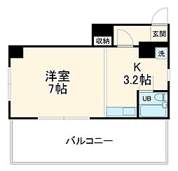 JR京葉線 舞浜駅 徒歩24分の賃貸マンション 3階1Kの間取り