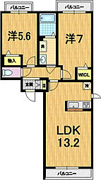 間取図画像 2LDK