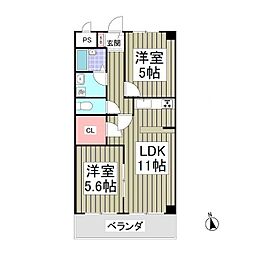 間取図画像 2LDK