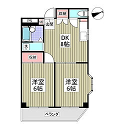 間取図画像 2DK