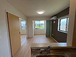 名鉄広見線 富岡前駅 徒歩4分の賃貸アパート 2階2LDKのリビング/ダイニング