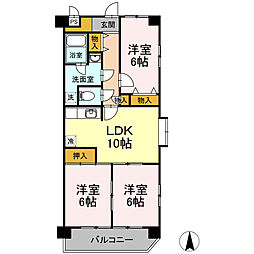 間取図画像 3LDK