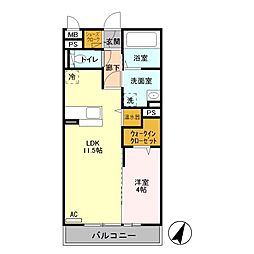 間取図画像 1LDK