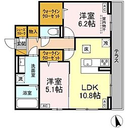 間取図画像 2LDK