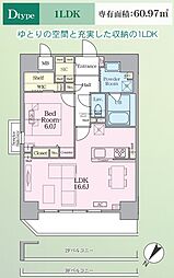 間取図画像 1LDK