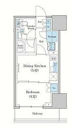 スタイリオ蒲田WEST 1DKの間取図画像