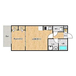 間取図画像 1LDK