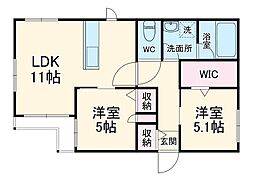 間取図画像 2LDK