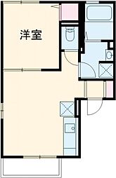 東武桐生線 藪塚駅 徒歩33分の賃貸アパート 2階1LDKの間取り