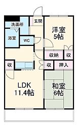 間取図画像 2LDK