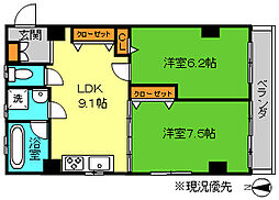 間取図画像 2LDK