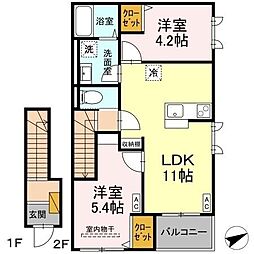 間取図画像 2LDK