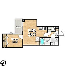 間取図画像 1LDK