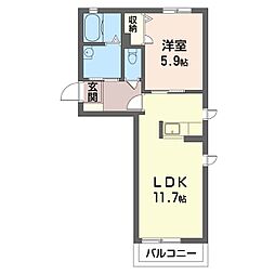 間取図画像 1LDK
