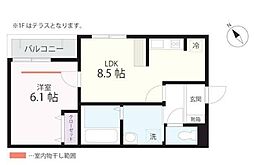 間取図画像 1LDK