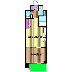 JR中央線 西荻窪駅 徒歩3分の賃貸マンション 3階1DKの間取り